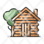cabin-home-house-rustic-tree-wood-icon