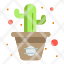 cactus-flower-pot-line-icon