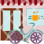 cafe-shop-bicycle-restaurant-paris-france-window-icon