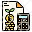 calculator-money-stack-document-icon
