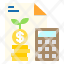 calculator-money-stack-document-icon