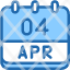 calendar-april-four-date-monthly-time-and-month-schedule-icon