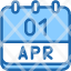 calendar-april-one-date-monthly-time-and-month-schedule-icon