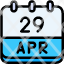 calendar-april-twenty-nine-date-monthly-time-and-month-schedule-icon
