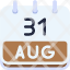 calendar-august-thirt-one-date-monthly-time-month-schedule-icon
