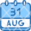 calendar-august-thirty-one-date-monthly-time-month-schedule-icon