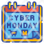 calendar-cyber-moday-shopping-trolley-discount-reminder-icon