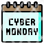 calendar-cyber-monday-date-shopping-schedule-icon