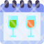 calendar-date-time-glass-wine-drink-icon