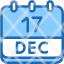 calendar-december-seventeen-date-monthly-time-month-schedule-icon