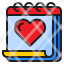 calendar-event-day-love-heart-icon