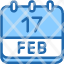 calendar-febraury-seventeen-date-monthly-time-month-schedule-icon
