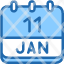 calendar-january-eleven-date-monthly-time-and-month-schedule-icon