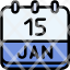 calendar-january-fifteen-date-monthly-time-and-month-schedule-icon