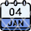 calendar-january-four-date-monthly-time-and-month-schedule-icon
