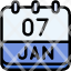 calendar-january-seven-date-monthly-time-and-month-schedule-icon