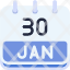 calendar-january-thirty-date-monthly-time-month-schedule-icon