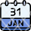 calendar-january-thirty-one-date-monthly-time-and-month-schedule-icon