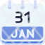 calendar-january-thirty-one-date-monthly-time-month-schedule-icon