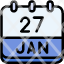 calendar-january-twenty-seven-date-monthly-time-and-month-schedule-icon