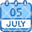 calendar-july-five-date-monthly-time-and-month-schedule-icon