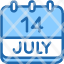 calendar-july-fourteen-date-monthly-time-and-month-schedule-icon