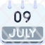 calendar-july-nine-date-monthly-time-and-month-schedule-icon