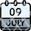 calendar-july-nine-date-monthly-time-and-month-schedule-icon