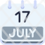 calendar-july-seventeen-date-monthly-time-and-month-schedule-icon