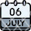calendar-july-six-date-monthly-time-and-month-schedule-icon