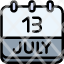 calendar-july-thirteen-date-monthly-time-and-month-schedule-icon