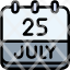 calendar-july-twenty-five-date-monthly-time-and-month-schedule-icon