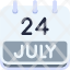 calendar-july-twenty-four-date-monthly-time-and-month-schedule-icon