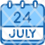 calendar-july-twenty-four-date-monthly-time-and-month-schedule-icon