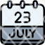 calendar-july-twenty-three-date-monthly-time-and-month-schedule-icon
