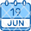 calendar-june-nineteen-date-monthly-time-and-month-schedule-icon