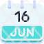 calendar-june-sixteen-date-monthly-time-and-month-schedule-icon