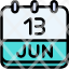 calendar-june-thirteen-date-monthly-time-and-month-schedule-icon