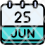 calendar-june-twenty-five-date-monthly-time-and-month-schedule-icon