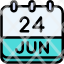 calendar-june-twenty-four-date-monthly-time-and-month-schedule-icon