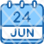 calendar-june-twenty-four-date-monthly-time-and-month-schedule-icon