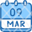 calendar-march-nine-date-monthly-time-month-schedule-icon
