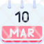 calendar-march-ten-date-monthly-time-month-schedule-icon