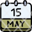 calendar-may-fifteen-date-monthly-time-month-schedule-icon