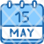 calendar-may-fifteen-date-monthly-time-month-schedule-icon