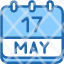 calendar-may-seventeen-date-monthly-time-month-schedule-icon