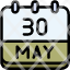calendar-may-thirty-date-monthly-time-month-schedule-icon