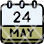 calendar-may-twenty-four-date-monthly-time-month-schedule-icon