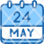 calendar-may-twenty-four-date-monthly-time-month-schedule-icon