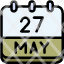 calendar-may-twenty-seven-date-monthly-time-month-schedule-icon